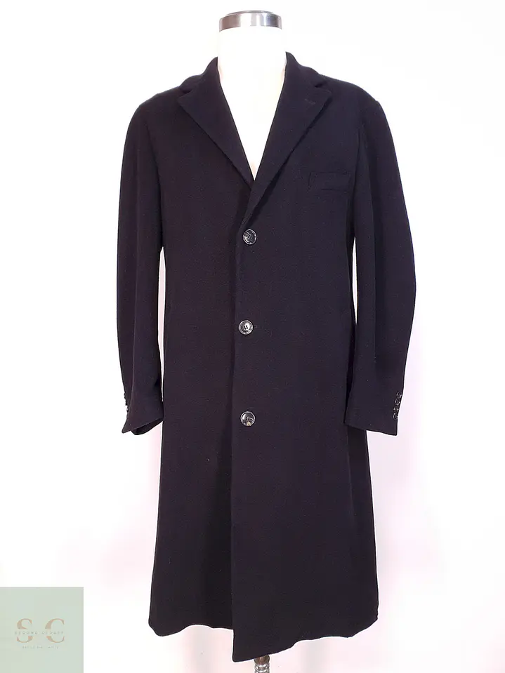 Abrigo Largo Italiano Prague Lana Cashmere Talla XL 1