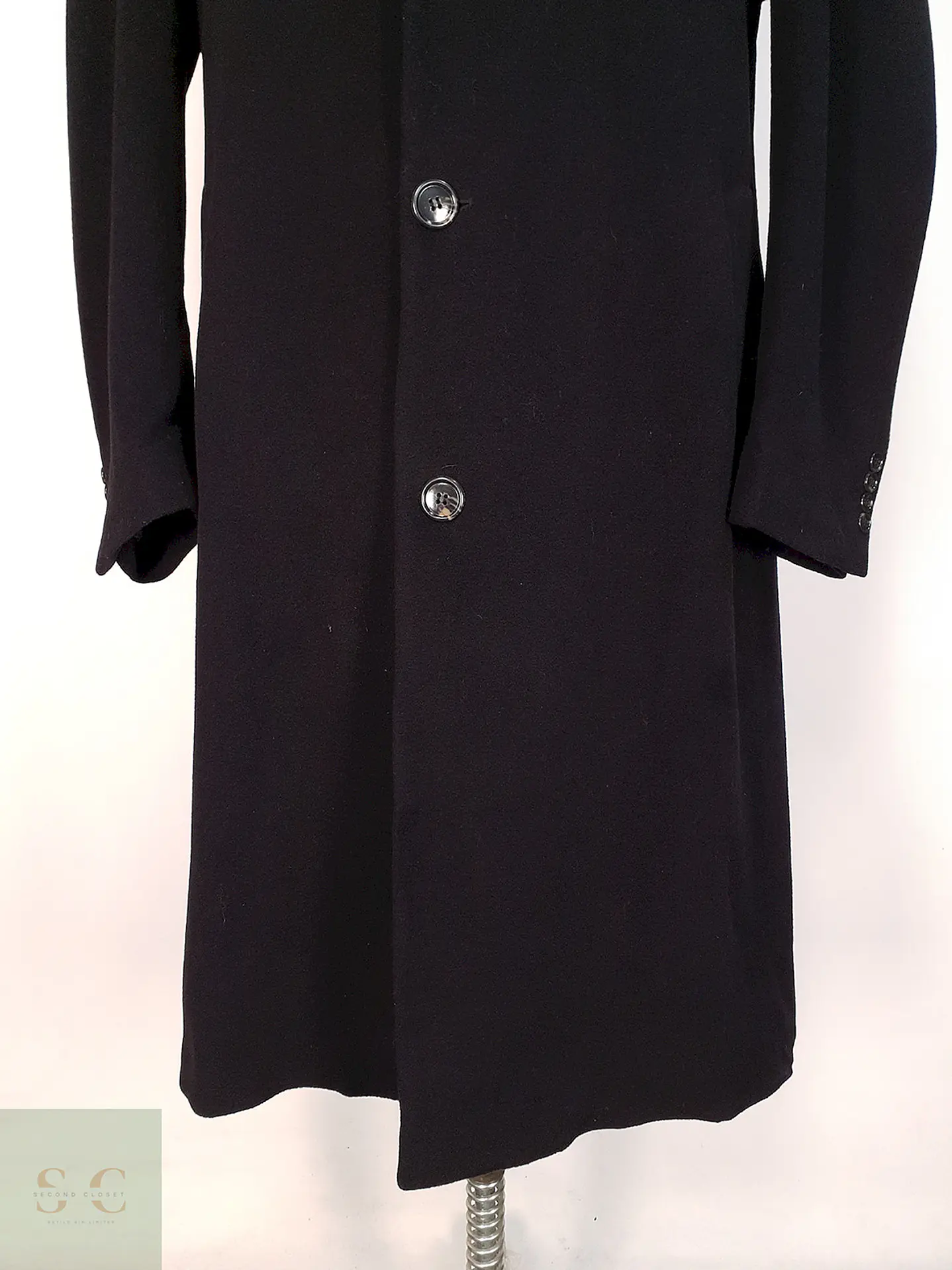 Abrigo Largo Italiano Prague Lana Cashmere Talla XL 10