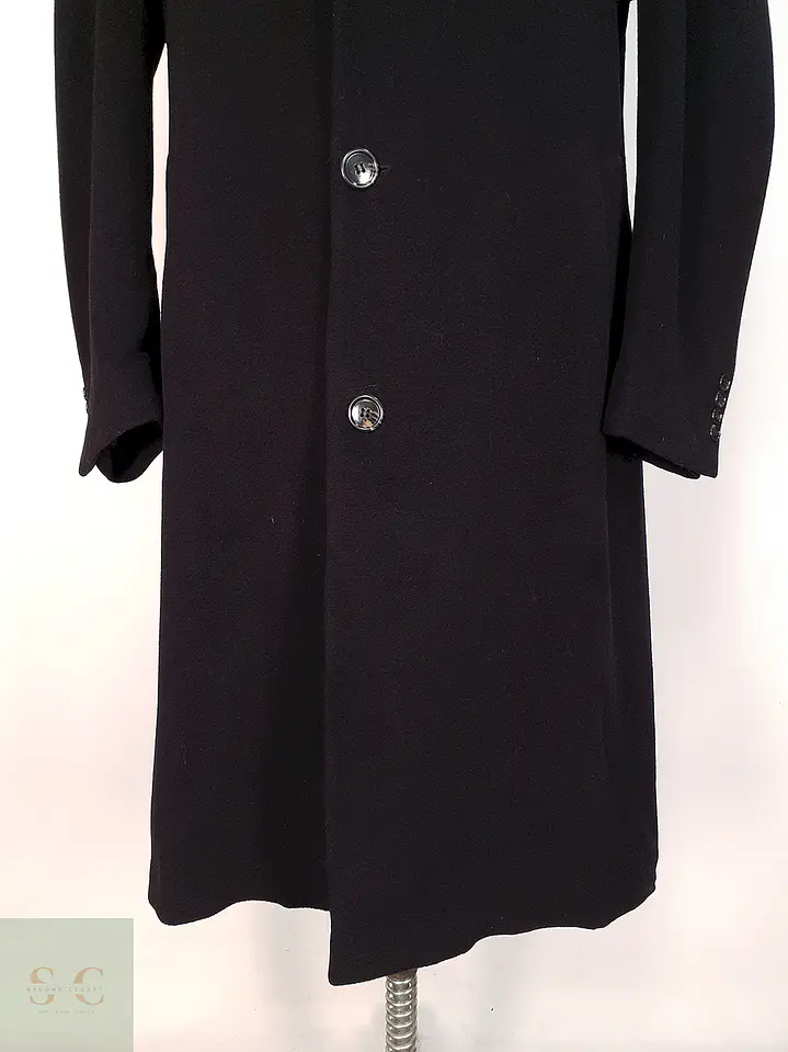 Abrigo Largo Italiano Prague Lana Cashmere Talla XL 10