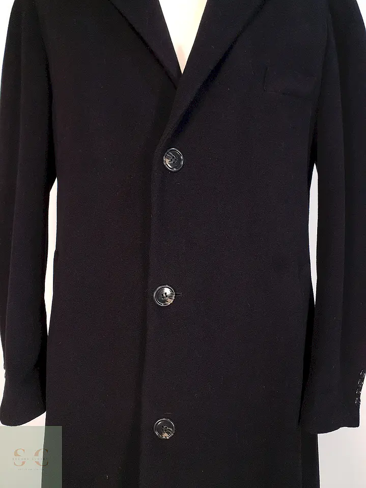 Abrigo Largo Italiano Prague Lana Cashmere Talla XL 9