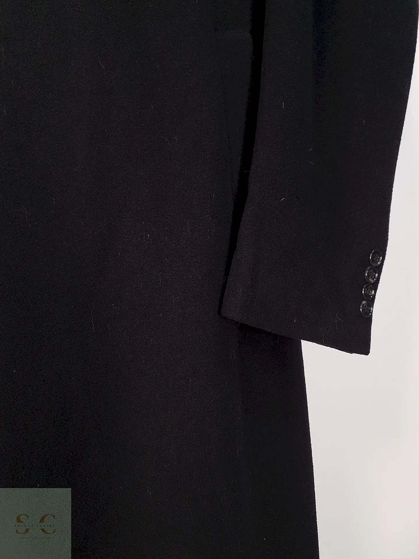 Abrigo Largo Italiano Prague Lana Cashmere Talla XL 12
