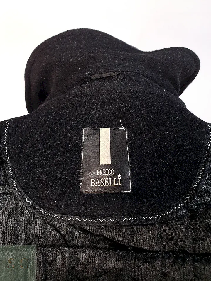 Abrigo Plomo Enrico Baselli Lana Talla SM 11