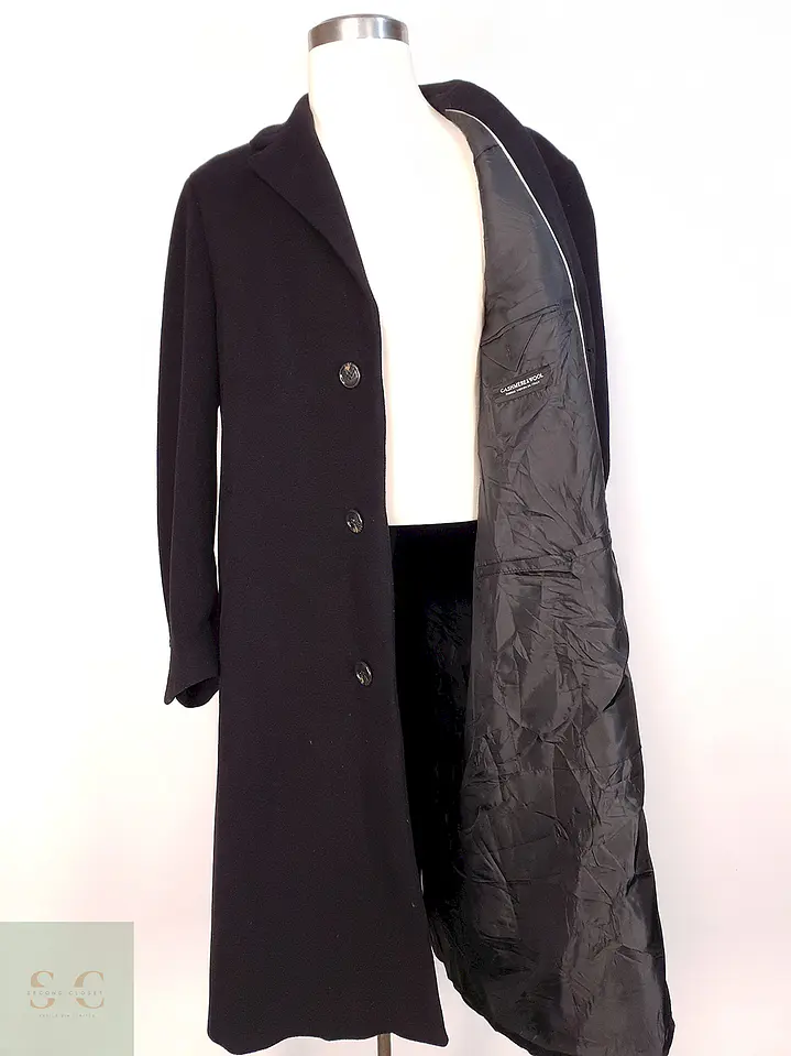 Abrigo Largo Italiano Prague Lana Cashmere Talla XL 13