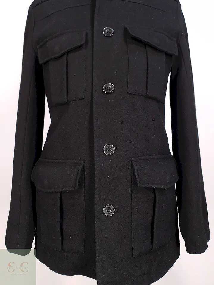 Chaqueta Negra Heritage 1981 Lana Talla S 5