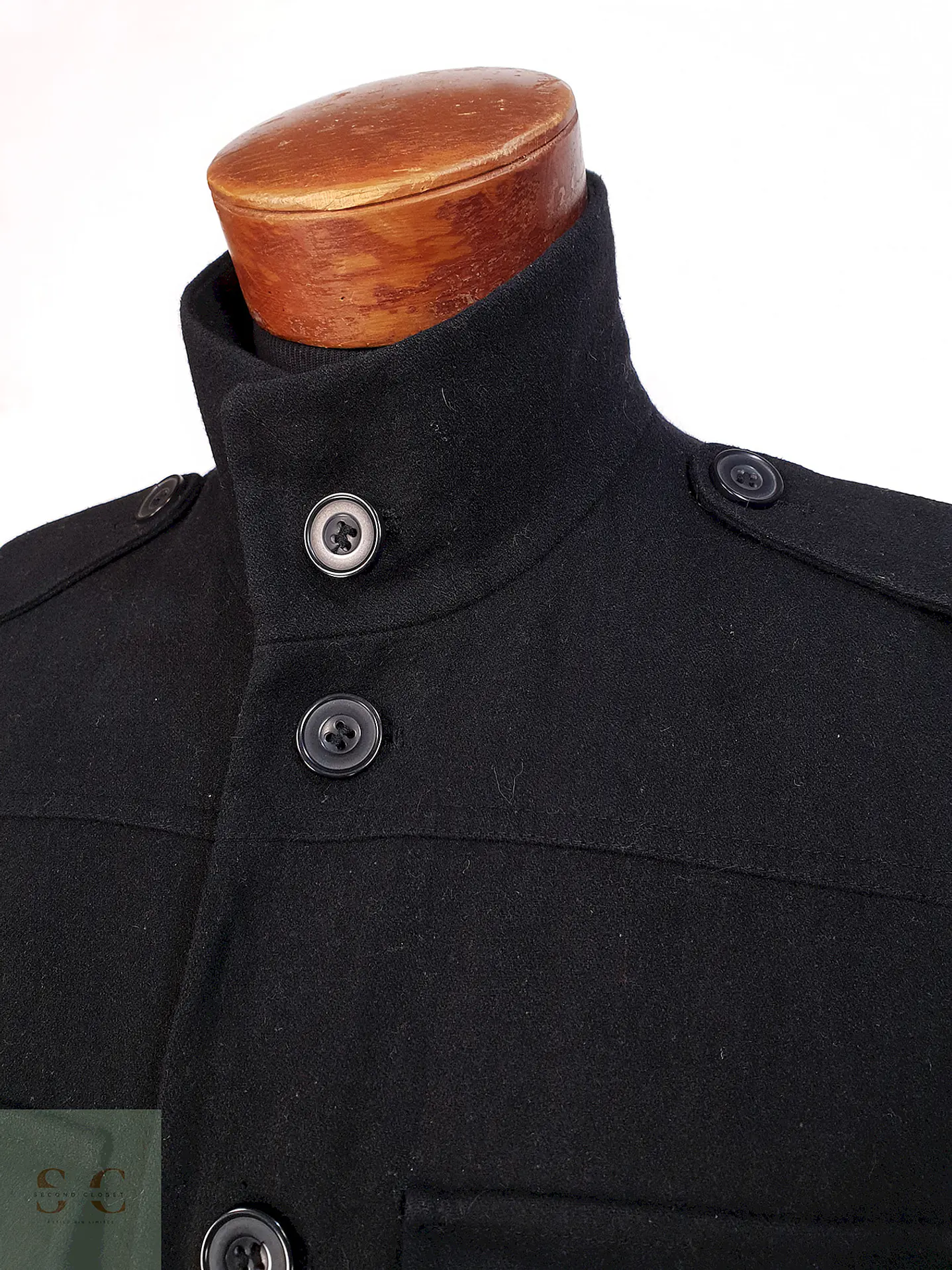 Chaqueta Negra Heritage 1981 Lana Talla S 3