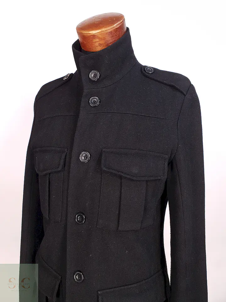 Chaqueta Negra Heritage 1981 Lana Talla S 4