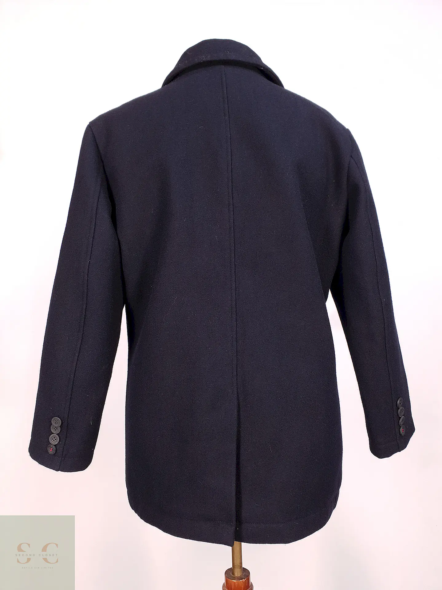 Abrigo Marinero Azul Murphy & Nye Lana Talla M 15
