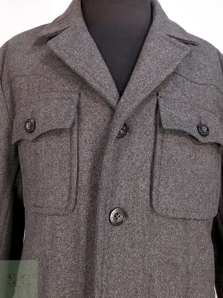 Chaqueta Abrigo S. Oliver Selección Gris Lana Talla XL 4