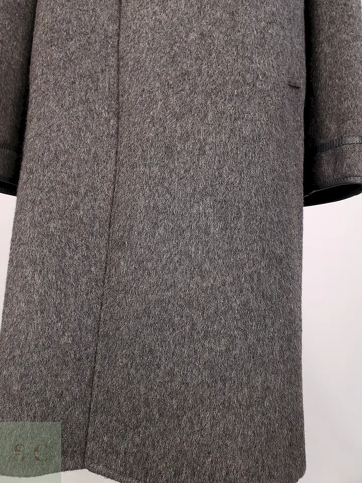Abrigo Largo Gris Sangiorgio Italiano Talla M 9
