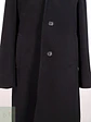 Abrigo Largo Negro Perry Ellis Lana y Cashmere Talla L - Miniatura 4