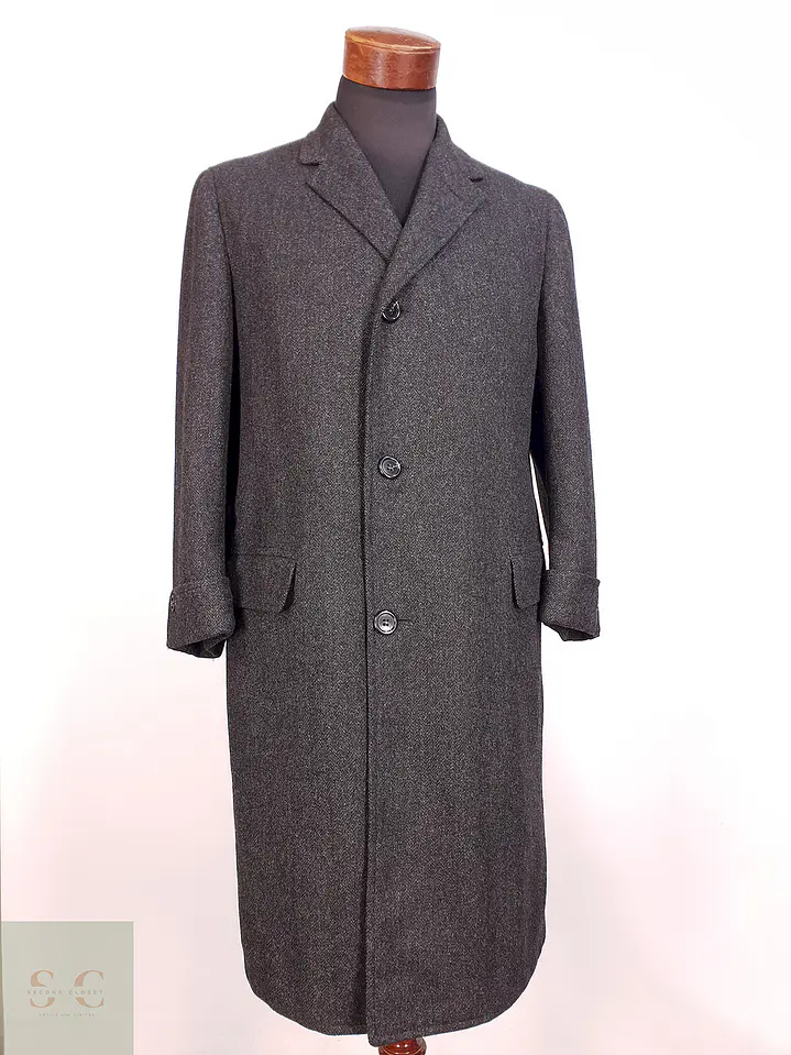 Abrigo Largo Plomo Imported Exclusive Fabric Redwood and Ross Talla S 1