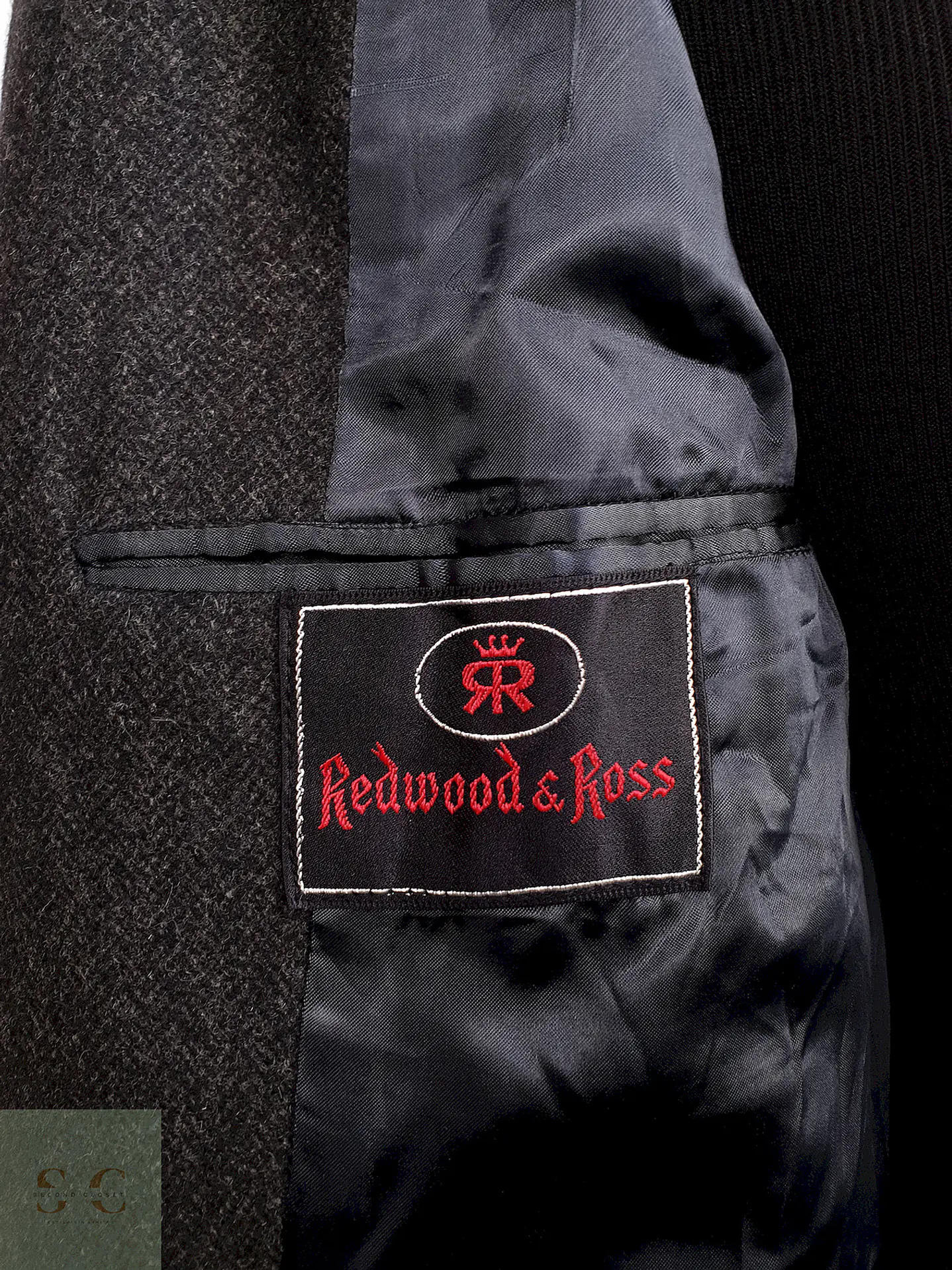 Abrigo Largo Plomo Imported Exclusive Fabric Redwood and Ross Talla S 16