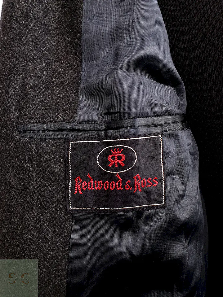 Abrigo Largo Plomo Imported Exclusive Fabric Redwood and Ross Talla S 16