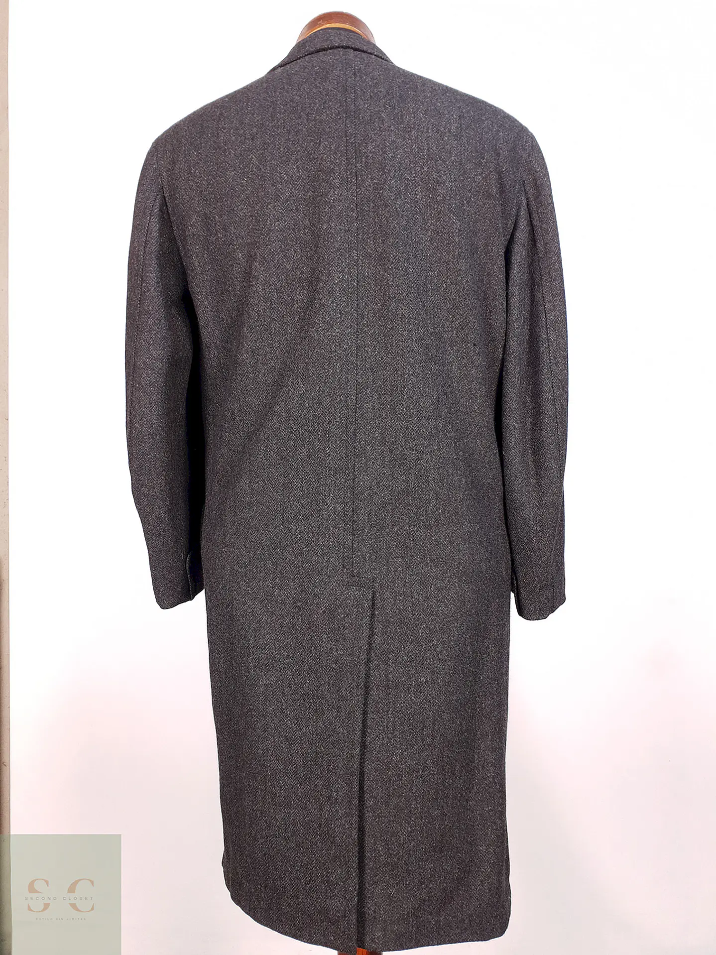 Abrigo Largo Plomo Imported Exclusive Fabric Redwood and Ross Talla S 12