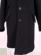 Abrigo Negro Italiano Lana Talla XL - Miniatura 8