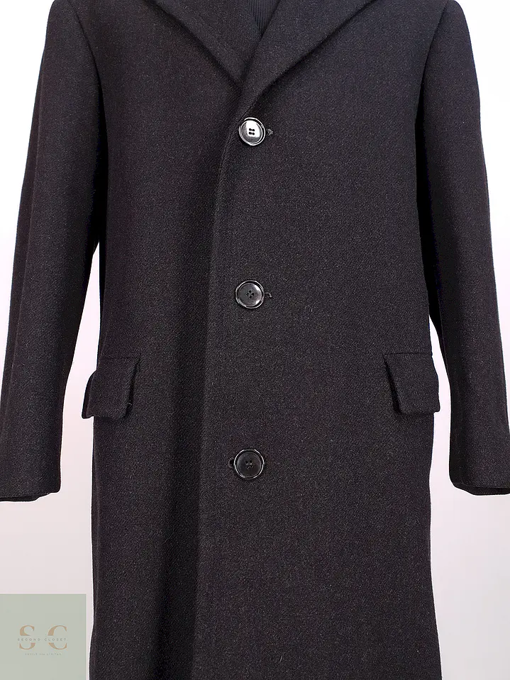 Abrigo Vintage Monti 100% Lana Virgen Grafito Talla LXL 8