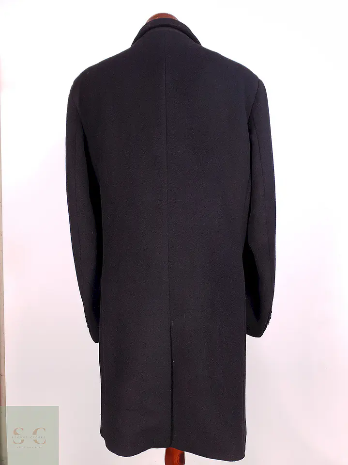 Abrigo Negro Mens Collection Lana Talla LXL 11