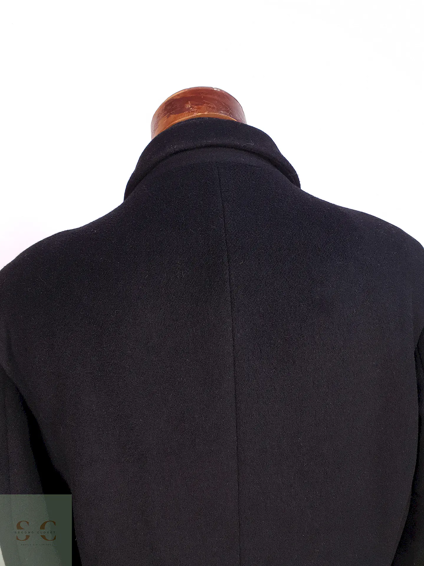 Abrigo Negro Mens Collection Lana Talla LXL 12