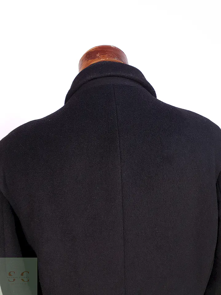 Abrigo Negro Mens Collection Lana Talla LXL 12