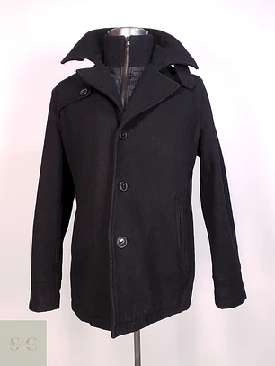 Abrigo Negro Jack & Jones Talla L