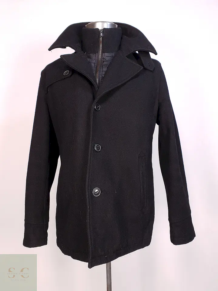 Abrigo Negro Jack & Jones Talla L 1