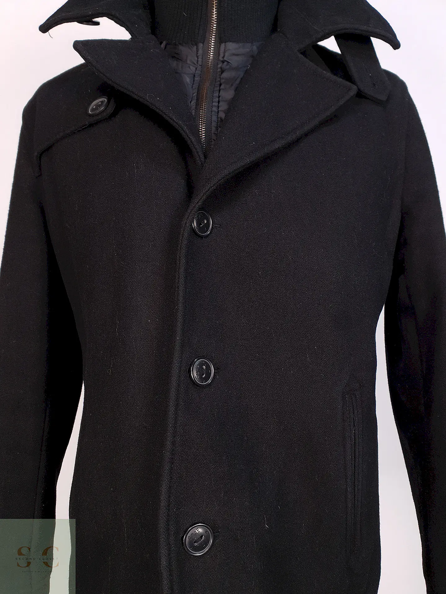 Abrigo Negro Jack & Jones Talla L 4