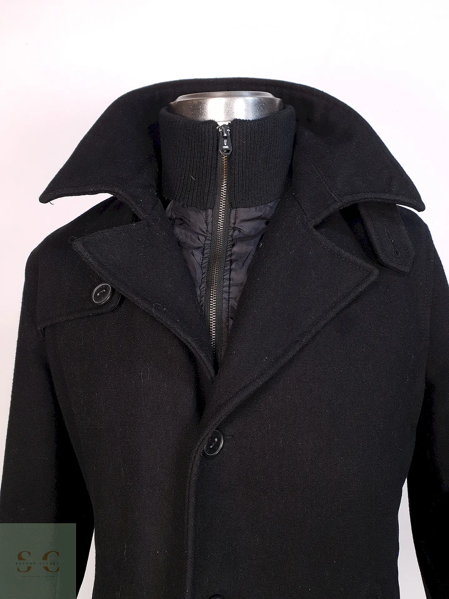 Abrigo Negro Jack & Jones Talla L 2