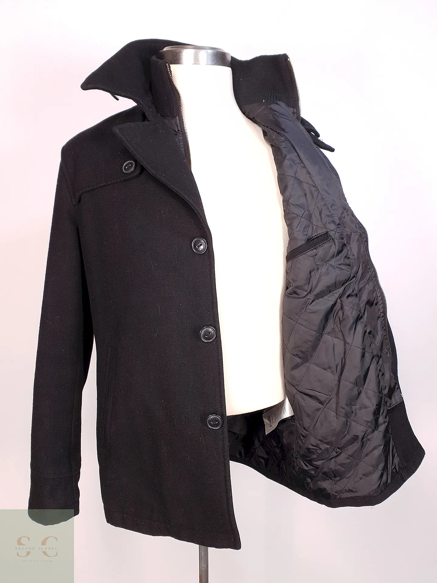 Abrigo Negro Jack & Jones Talla L 7