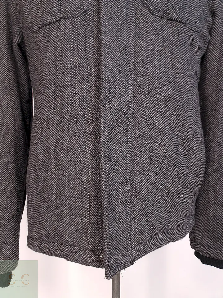 Chaqueta Guess Plomo Lana con Gorro Talla SM 4