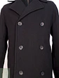 Abrigo Marinero Negro Kenneth Cole Lana Talla L - Miniatura 6