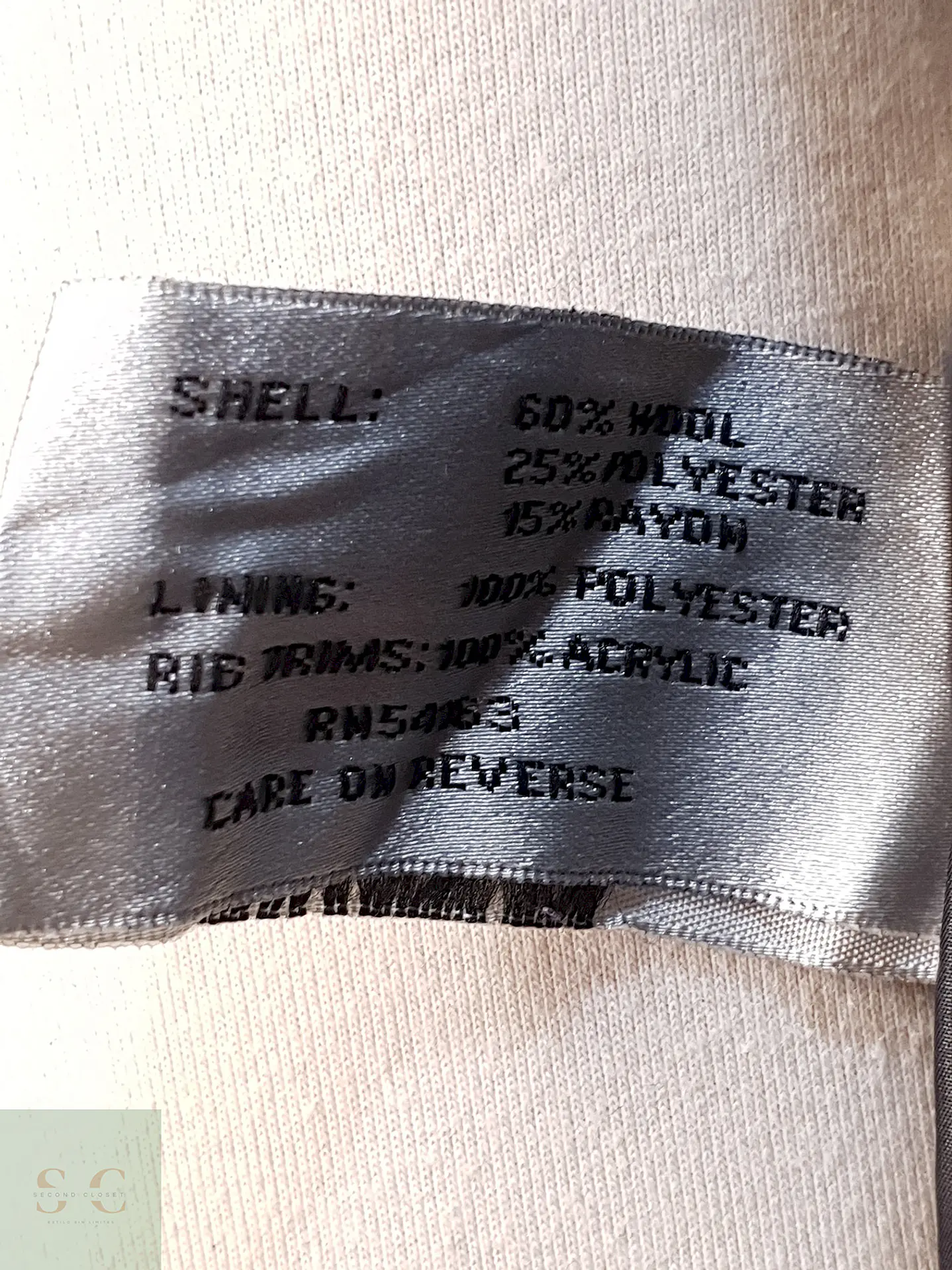 Abrigo Marinero Negro Kenneth Cole Lana Talla L 8
