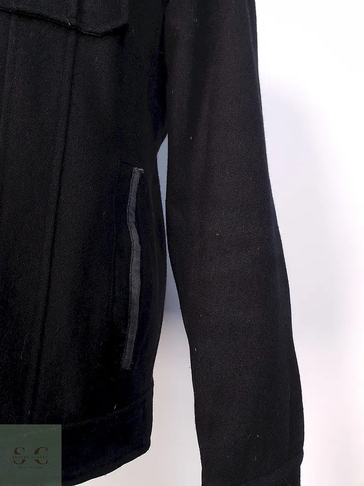 Chaqueta Negra Guess Lana Talla SM 7