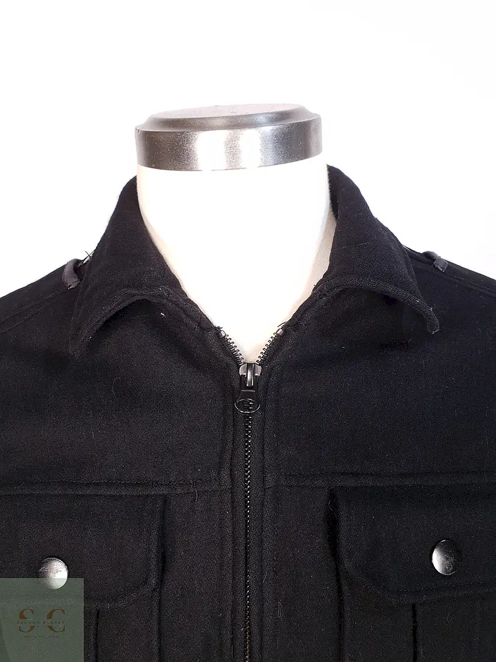 Chaqueta Negra Guess Lana Talla SM 2