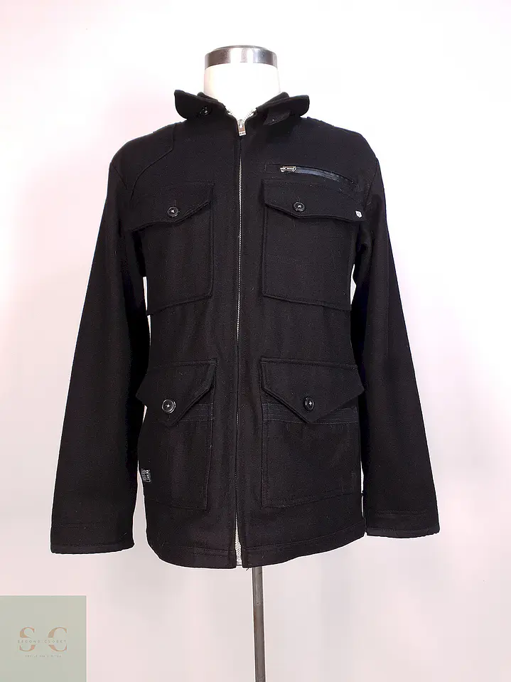Chaqueta Utilitaria Negra Billabong Lana Talla L 1