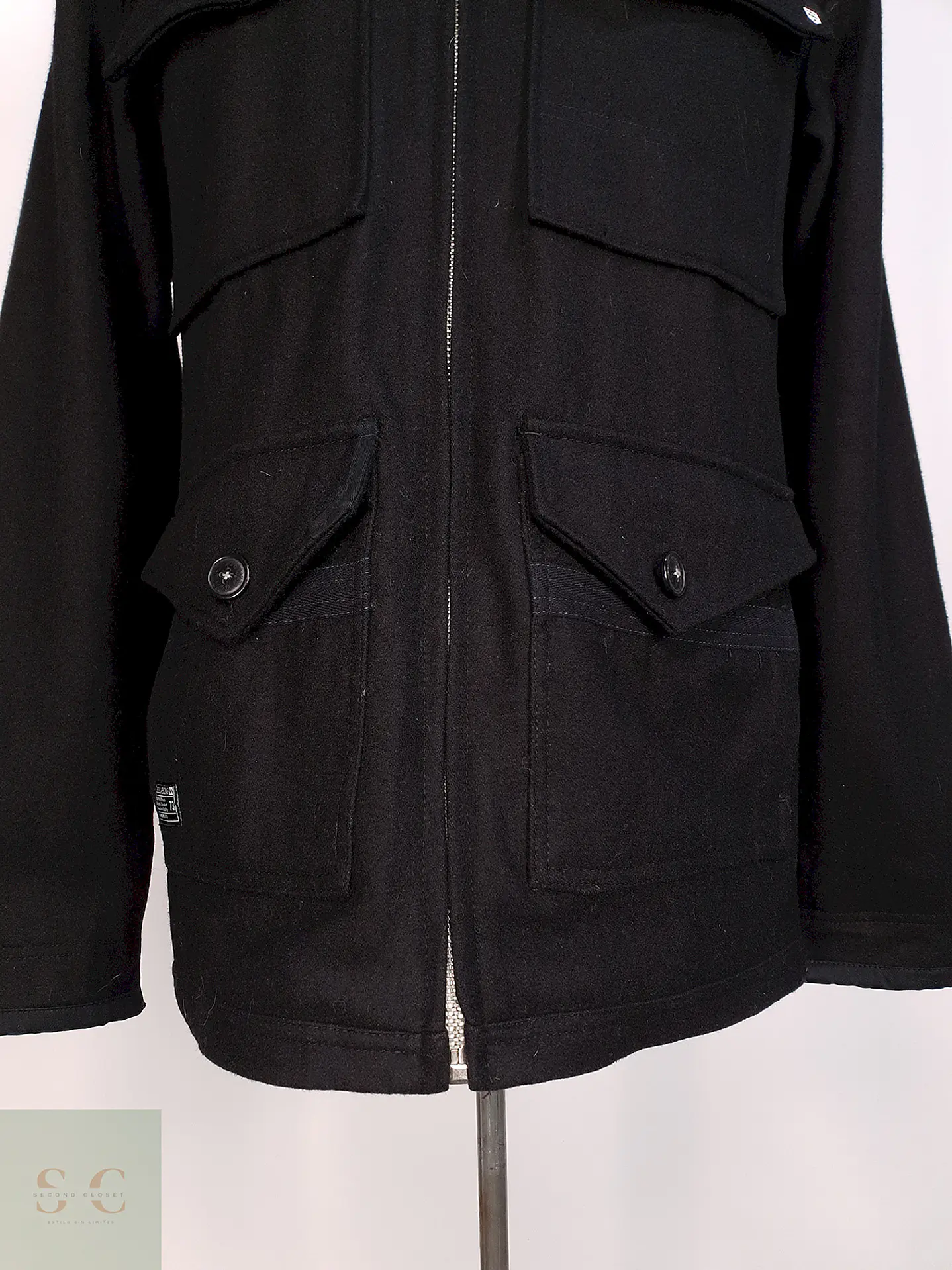 Chaqueta Utilitaria Negra Billabong Lana Talla L 7