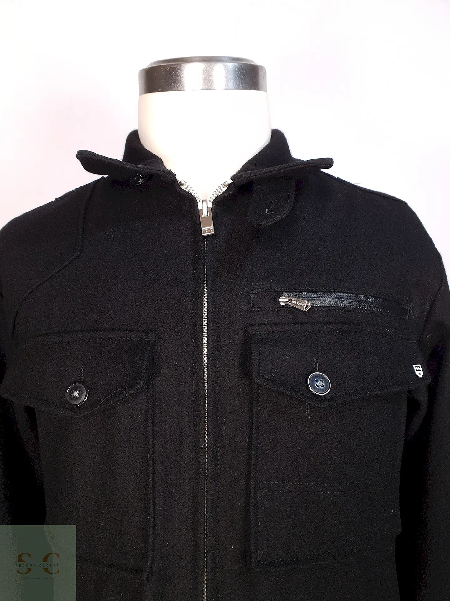 Chaqueta Utilitaria Negra Billabong Lana Talla L 2
