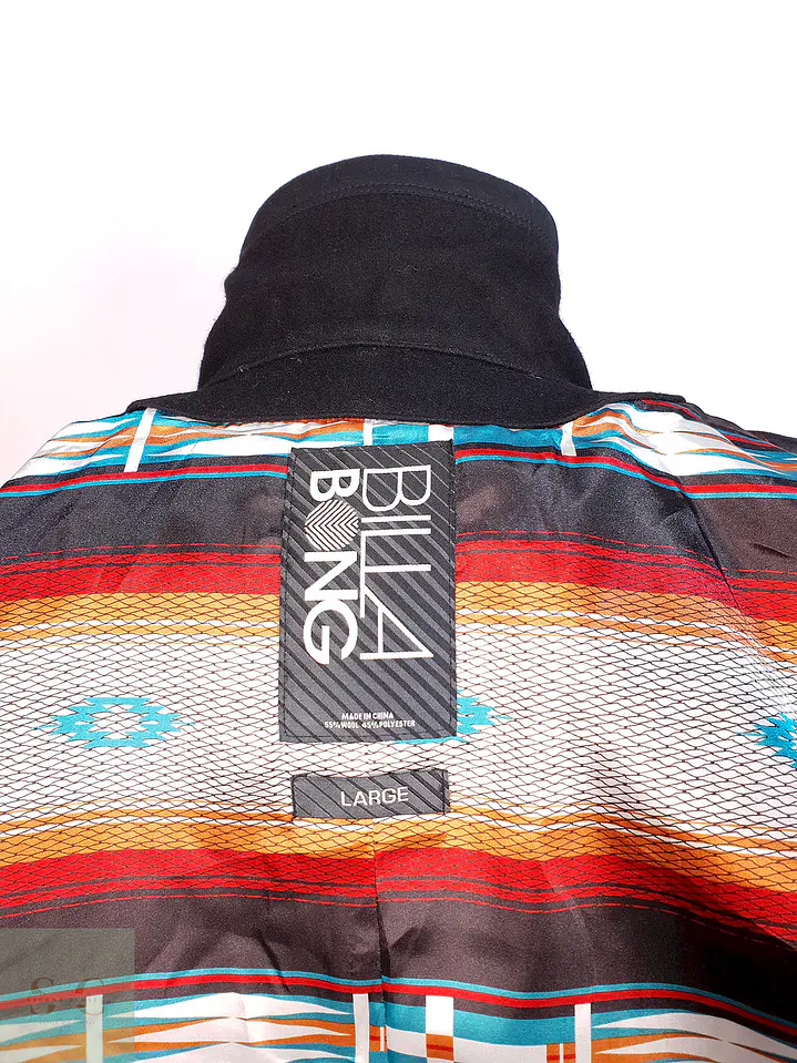 Chaqueta Utilitaria Negra Billabong Lana Talla L 12