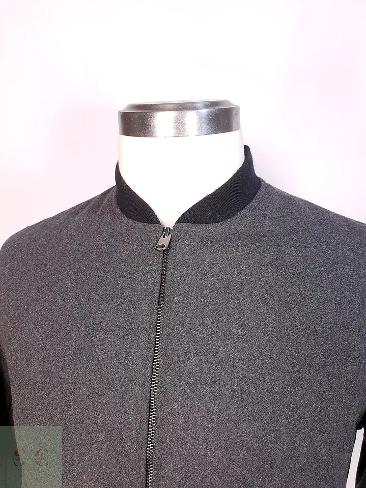 Chaqueta Plomo H&M Lana Talla SM 4
