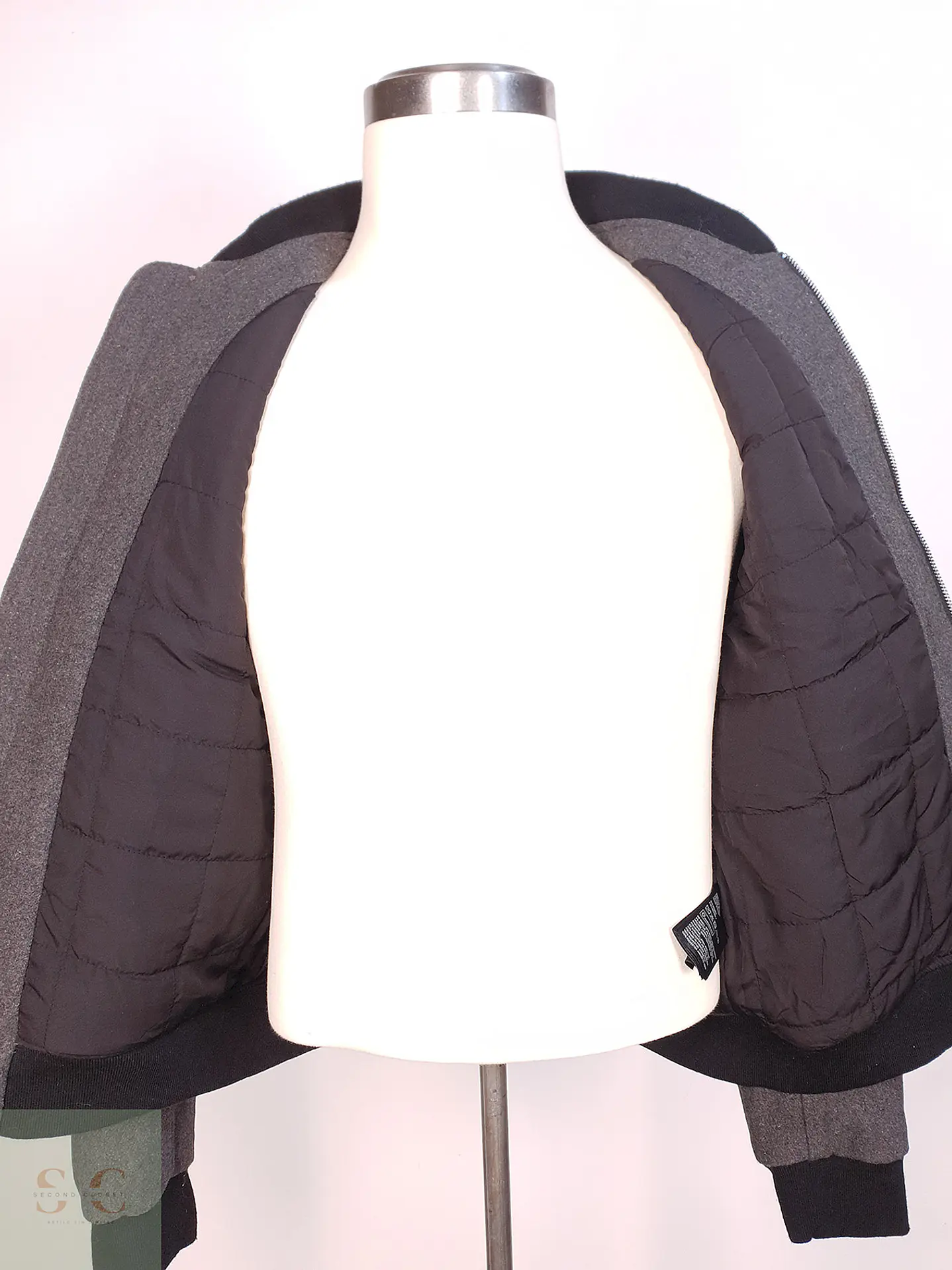 Chaqueta Plomo H&M Lana Talla SM 8