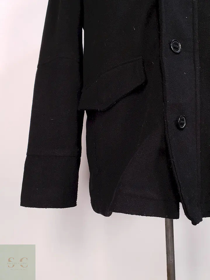 Abrigo Chaquetón Negro Helix Lana Talla L 5