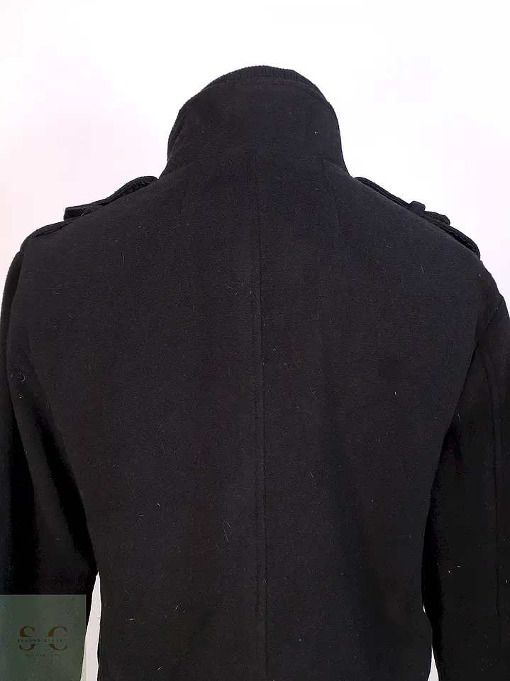 Abrigo Chaquetón Negro Helix Lana Talla L 10
