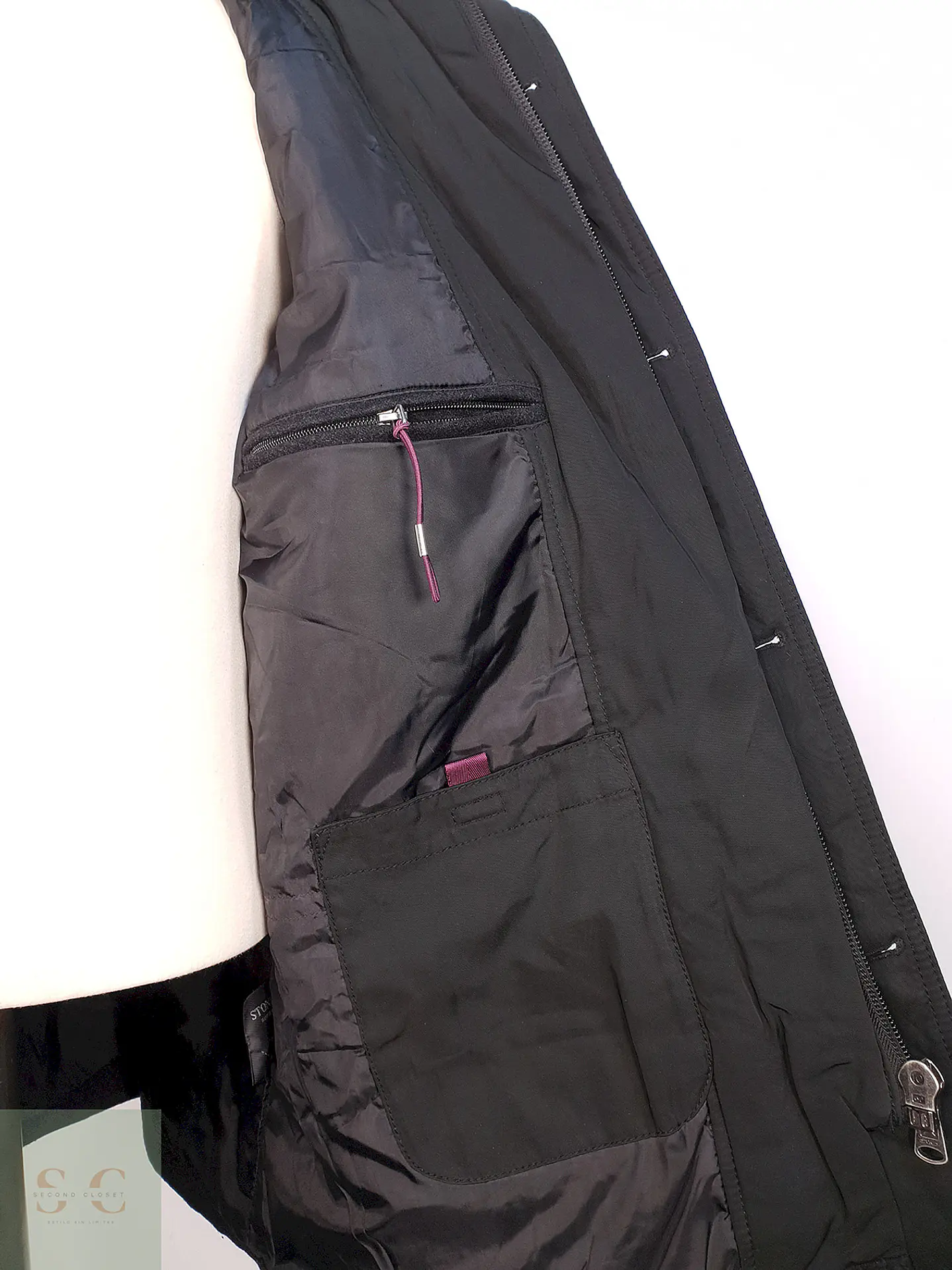 Abrigo Stones Plomo Lana Talla LXL 9