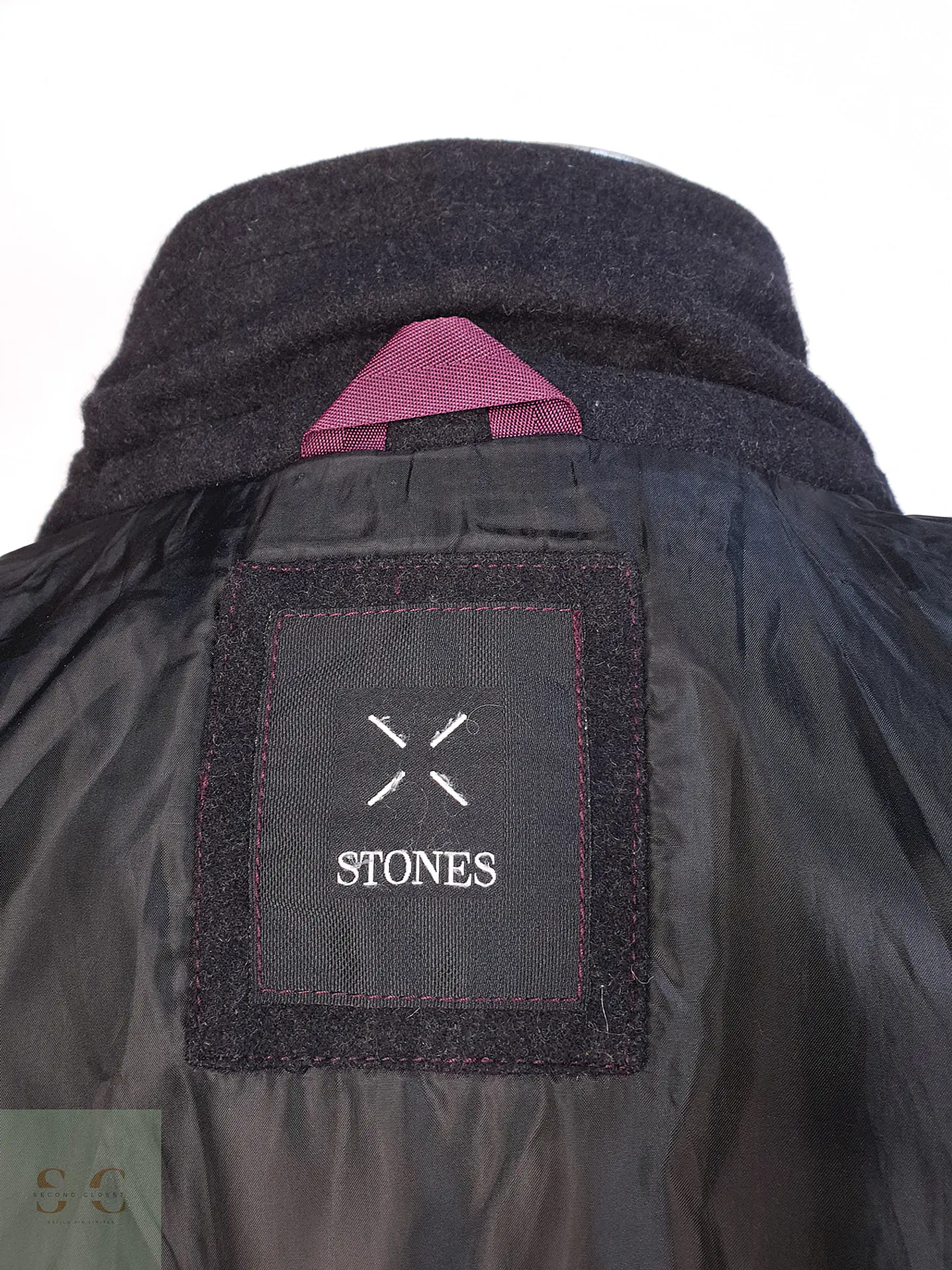 Abrigo Stones Plomo Lana Talla LXL 12