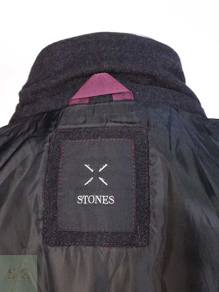 Abrigo Stones Plomo Lana Talla LXL 12