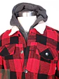 Chaqueta Leñadora Negro Rojo con Gorro Talla LXL - Miniatura 3