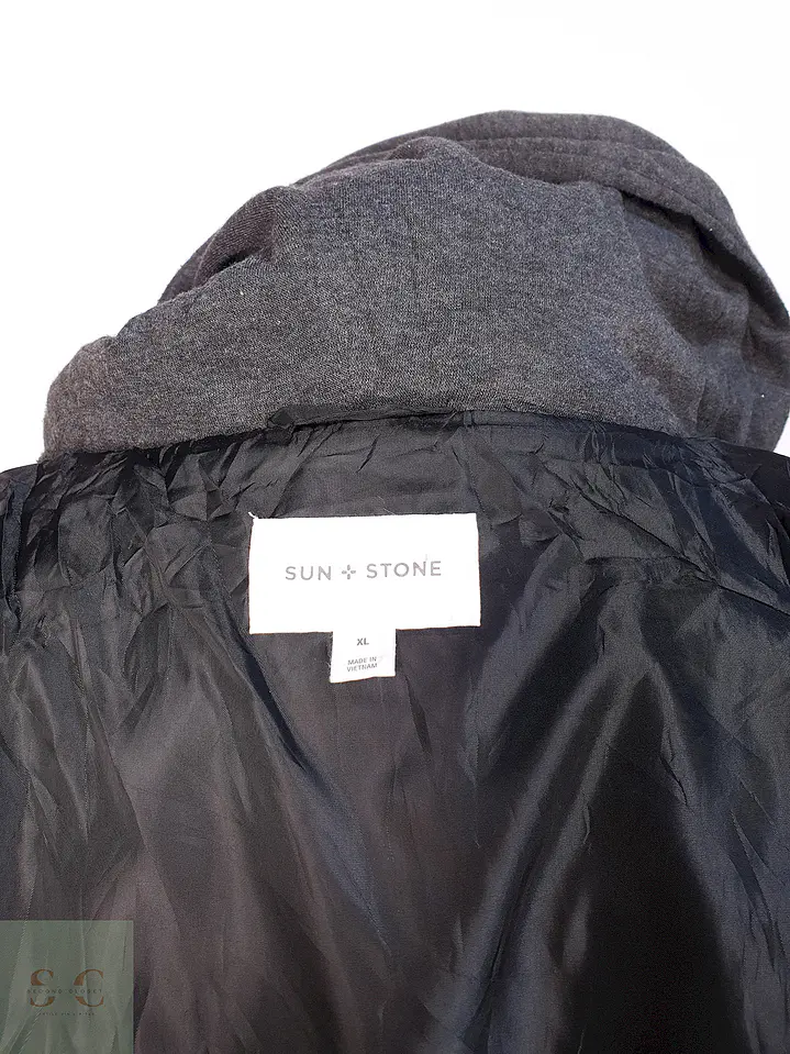 Chaqueta Leñadora Negro Rojo con Gorro Talla LXL 11