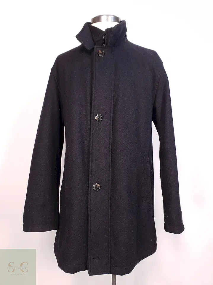 Abrigo Plomo Pierre Cardin Lana Talla XL 2