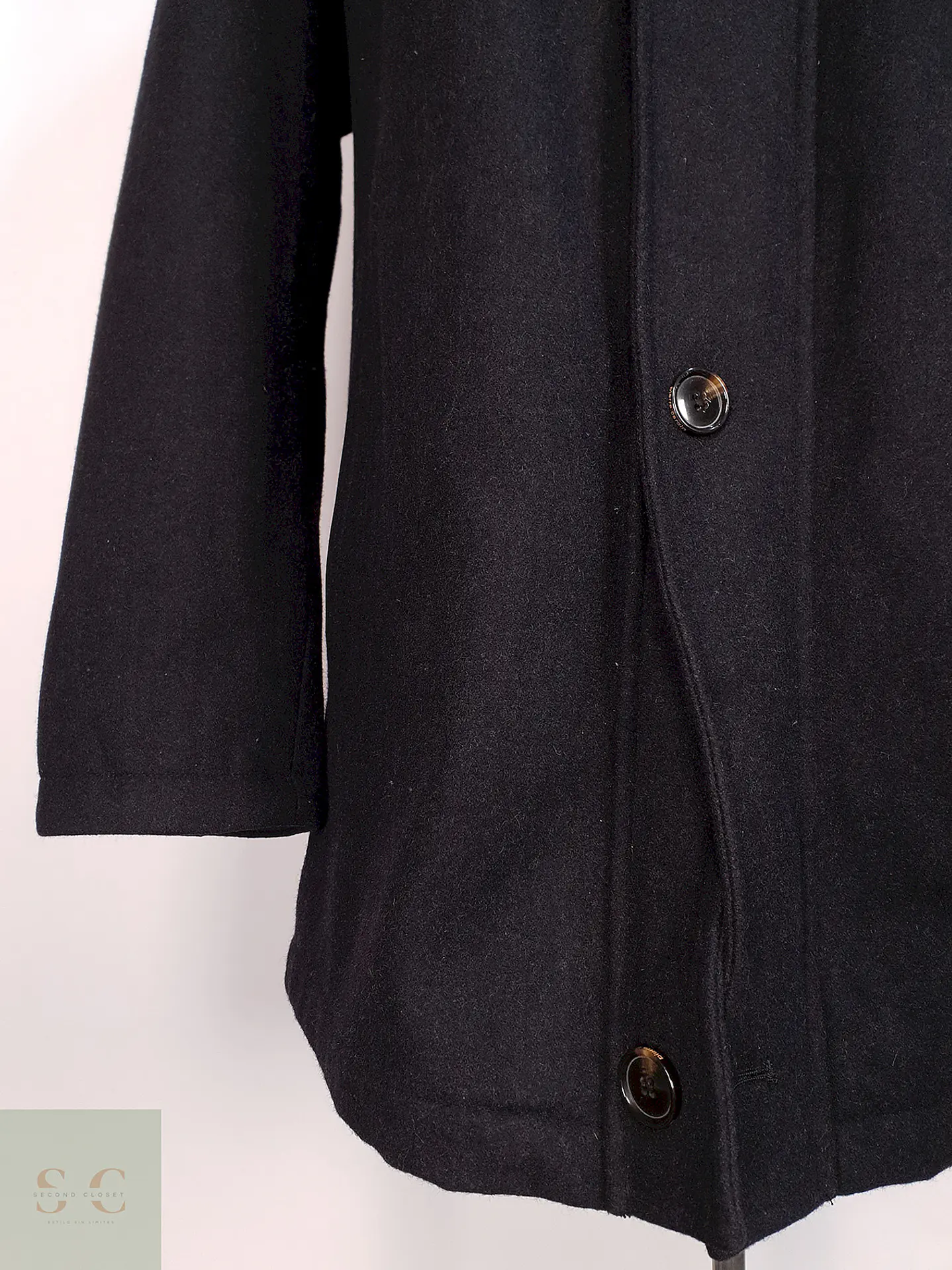 Abrigo Plomo Pierre Cardin Lana Talla XL 7