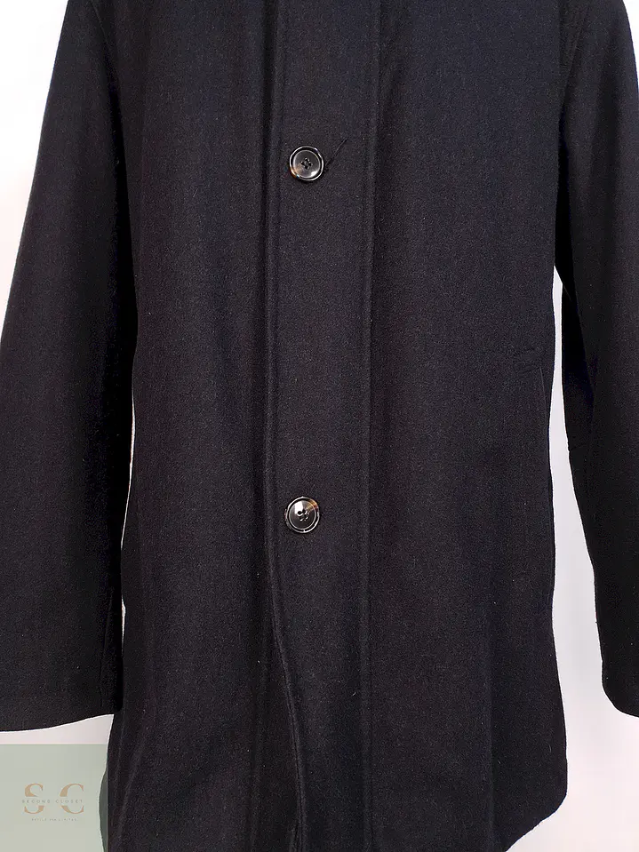 Abrigo Plomo Pierre Cardin Lana Talla XL 6