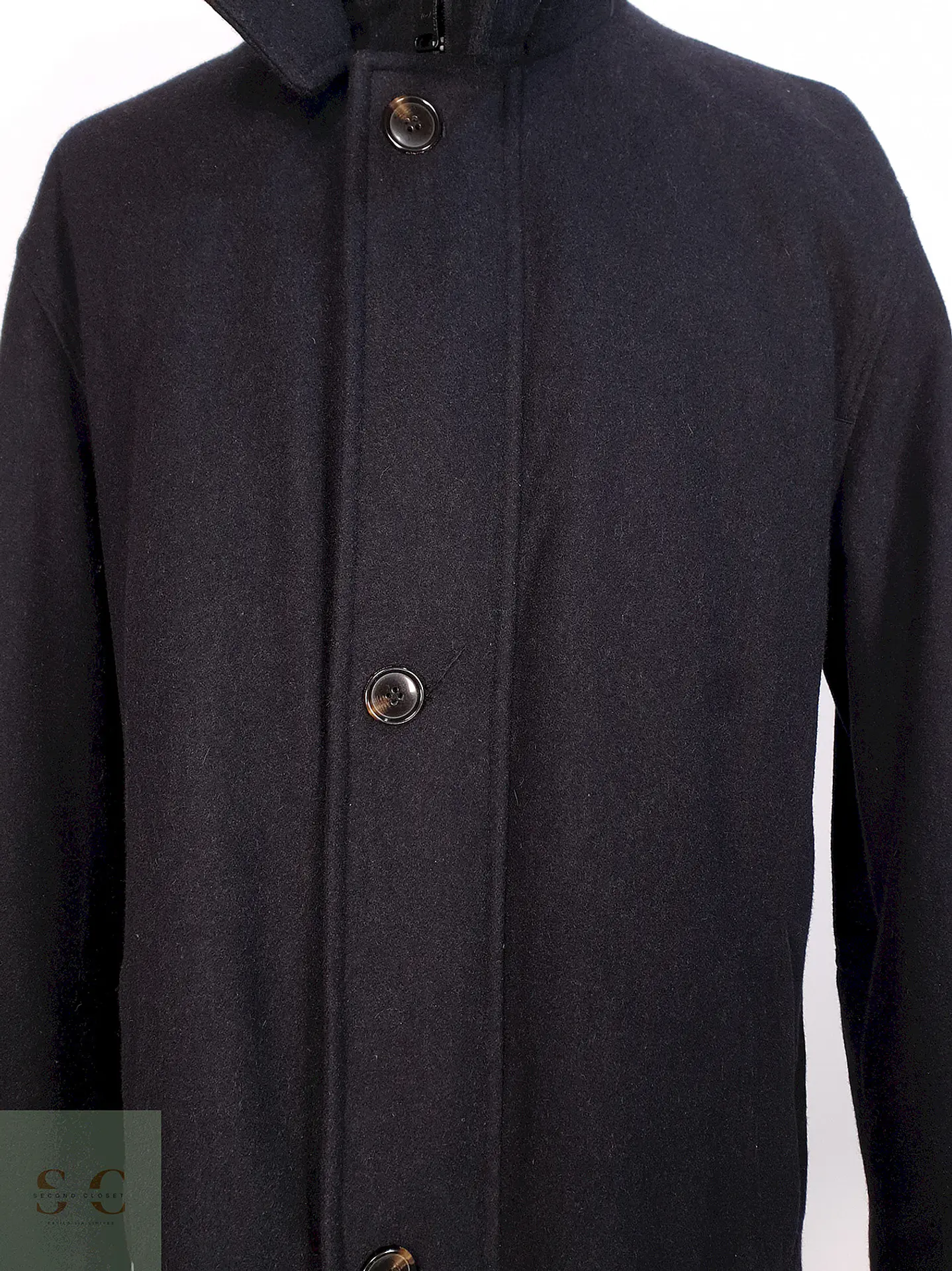 Abrigo Plomo Pierre Cardin Lana Talla XL 5
